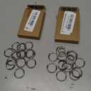 2 x 15 Pcs Zinc Alloy O Rings Multi-Purpose O-Ring Welded Buckle Loop Ring (0.8" ID x 0.12" Thick, Silver), Wire for Crafts Macrame Buckle Belts Sewing Decoration