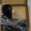 Flat L Brackets, 10pcs Flat L Right Angle Brackets, Black Flat Mending Plates, Corner Brackets Flat Repair Plate Corner Braces, Corner Stealth Speed Brace Brackets, 4"×4"×1¼", Load 33 Lbs (L Type)