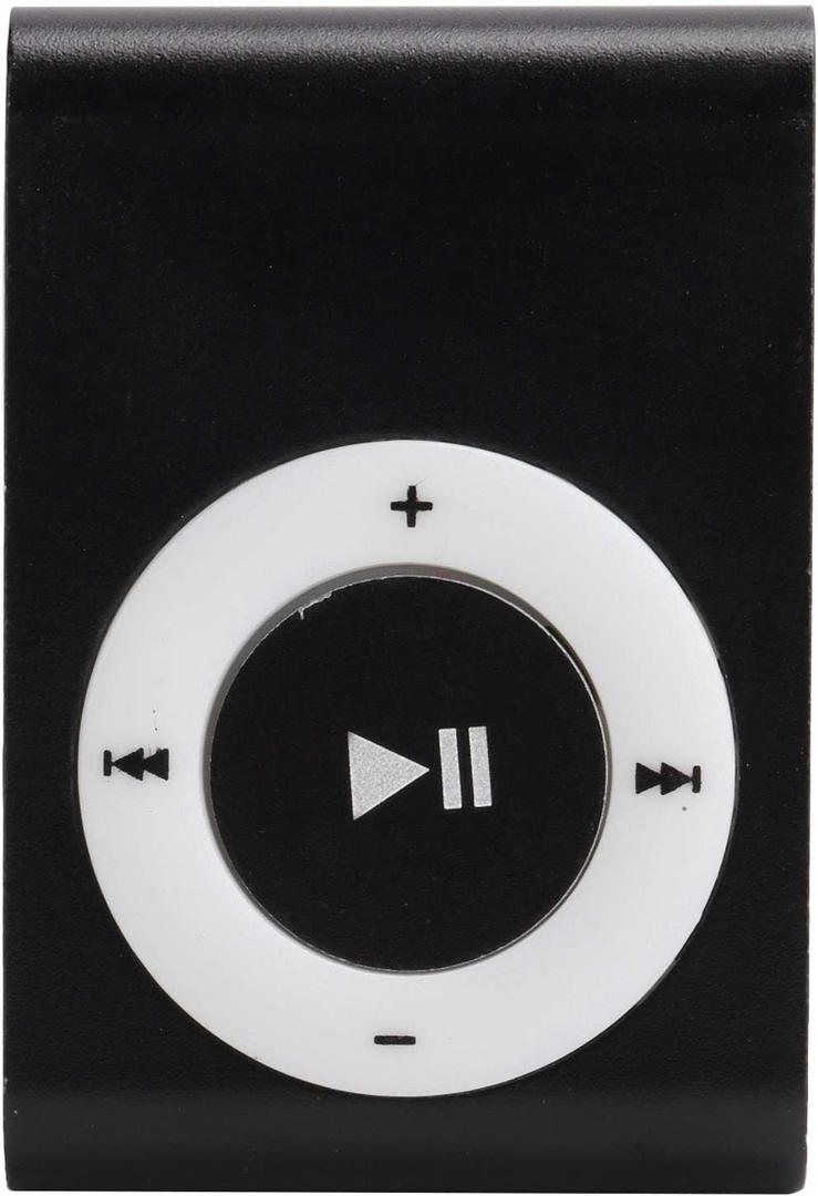 MP3 Player, Portable Digital Music Media Player Mini MP3 Back Clip Player with Earphone and USB Cable for Walking Running, etc(Black)