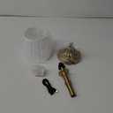 KDG Cordless Portables Table Lamp, LED Fabric Shade Small Desk Lamps, 4000mAh Battery Powered Lighting, 2700K Stepless Dimmable Light for Living Room, Dining Room, Bedroom, Bedside (Bronze)