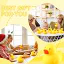 Meooeck 12 Pcs Duck Stress Relief Toy Stress Balls for Adult Mini Duck Party Favors Cute Squeeze Toys Fidget Animal Ball Fun for Birthday Party Office Birthday Christmas Stuffer Gift Classroom Prizes