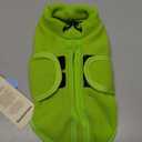 Queenmore XXS Soft Fleece Vest Pullover Dog Jacket with Leash Hole, Warm Winter Clothes for Small Dogs & Cats, Boy or Girl (Green, XXS)