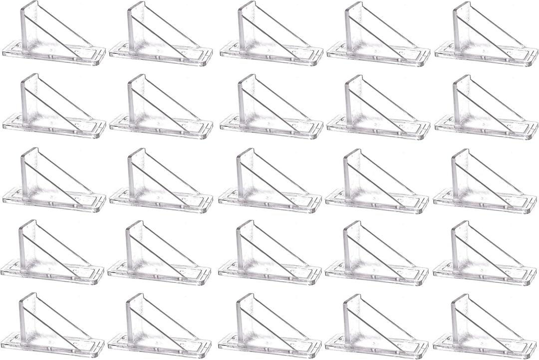 JSP Manufacturing 100 Pack Recycled Clear V2-Mini Roof Guard Snow and Ice Guard Prevent Sliding Ice Snow Stop Buildup Plastic