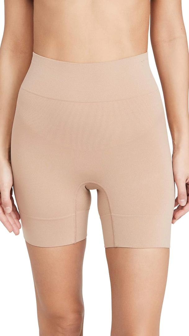 Yummie womens Bria Comfortably Curved Shaping Short (Medium-Large, Almond)