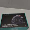 Nulea M511 Wireless Trackball Mouse, Rechargeable Ergonomic Thumb-Control Mouse with Tilt Stand, Smooth & Precision Tracking, 3 Device Connection (Bluetooth or USB Receiver), for PC/Mac/Laptop-Red