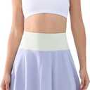 Cosmolle Womens Tennis Skirts High Waisted Tummy Control Pleated Golf Skorts with Shorts Pockets for Workout, Pickleball (XL)