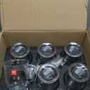 Mfacoy Glass Coffee Mugs Set of 6, Clear Large Coffee Mug 15 Oz With Handles for Hot Beverages, Clear Mugs for Tea, Cappuccino, Latte, Espresso Coffee, Juice, Glass Coffee Cups