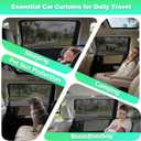 Car Window Shades for 2018-2024 Odyssey - Rear Side Window Sun Shade for Baby, Breathable Mesh Privacy Window Covers, UV Protection & Heat Insulation for Travel, Napping, Camping