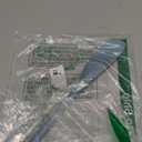 Tovolo Silicone Jar Spatula Long Handled Rubber Scraping Scooping Tool for Peanut Butter Jam Jelly Jars Blenders, Extra Long Flex Core Silicone Jar Scraper Dishwasher Safe BPA Free, Blue Slate