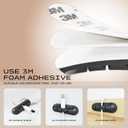 2 x USB Cable Organizer Clips Cord Holder,12 Packs (3-Slots) Black Self Adhesive Desk Cord Cable Management