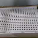 Pinkpum 8 Pack Closet Organizers and Storage Plastic Stackable Storage Bins, Foldable Drawer Shelf Storage Container for Wardrobe Kitchen Bathroom Dorm White