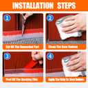 2 x Silicone Door Draft Stopper, Phixbear Transparent Weather Stripping Door Seal, Exterior Door Draft Stopper Heavy Duty Adhesive, Suitable for Windproof, Warmth and Sound Insulation Under Doors 2" x 39"
