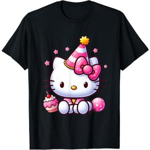 Kitty Birthday Party for Kids Cute Cat Birthday for Girl T-Shirt