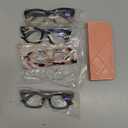 CCVOO 2.5 Oprah Style Reading Glasses for Women, Stylish Eyeglasses, Blue Light Readers for Women, Cheaters, (A1 Mix)