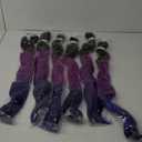 Pre stretched Braiding Hair 30 Inch 6 Packs Professional Braids Hair Extensions High Temperature Synthetic Fiber Braid Hair Crochet Twist Soft Yaki Texture(30inch,Black-Purple Red-Sapphire Blue)
