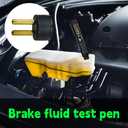 Brake Fluid Tester, Car Brake Fluid Tester Pen - 5-LED Digital Brake Fluid Moisture Tester, Universal for DOT3/DOT4/DOT5.1 Brake Fluid, Portable Auto Brake Fluid Quality Tester