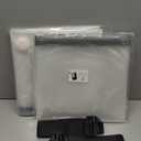 Mattress Vacuum Bag for Moving, Vacuum Seal Mattress Bag for Memory Foam or Inner Spring Mattresses, Compression and Storage for Returns, Leakproof Valve and Double Zip Seal (Twin/Twin-XL) (Clear)