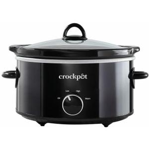 4-Quart Classic Slow Cooker, Black, Dishwasher-Safe: Stoneware And Lid Are Both Dishwasher-Safe, For Easy Cleaning, SCV400-SS