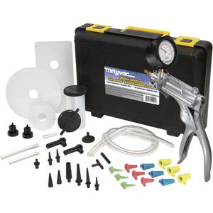 Mityvac MV8500 Silverline Elite Automotive Brake/Clutch Bleeding, Diesel Fuel Priming and Vacuum/Pressure Testing Kit, Ergonomic Design, Zinc-aluminum Die Cast, MV8510 Pump, 4.5oz Fluid Reservoir