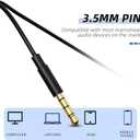 MORMOQUE EP-06 Wired Earbuds in-Ear Earphones,Build-in Microphone Noise Isolating Headphones,3.5mm Jack 4.9ft Long Cord Ear Buds,HD Bass Audio,with 6 Ear Tips,for Smartphones/Laptop/Computer Etc-Black