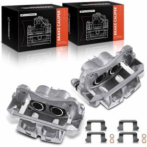 A-Premium Front 2PCS Side Disc Brake Caliper Assembly with Bracket Compatible with Acura & Honda Models - TL 2009-2014, TLX 2015-2020, Ridgeline 2006-2014