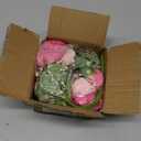Yastouay 2 Bouquets Peonies Artificial Flowers, Mixed Pink Fake Peonies with Large Bloom, Silk Peony Flowers Faux Peony Bouquet for Wedding Centerpieces, Table, Vase & Home Decor