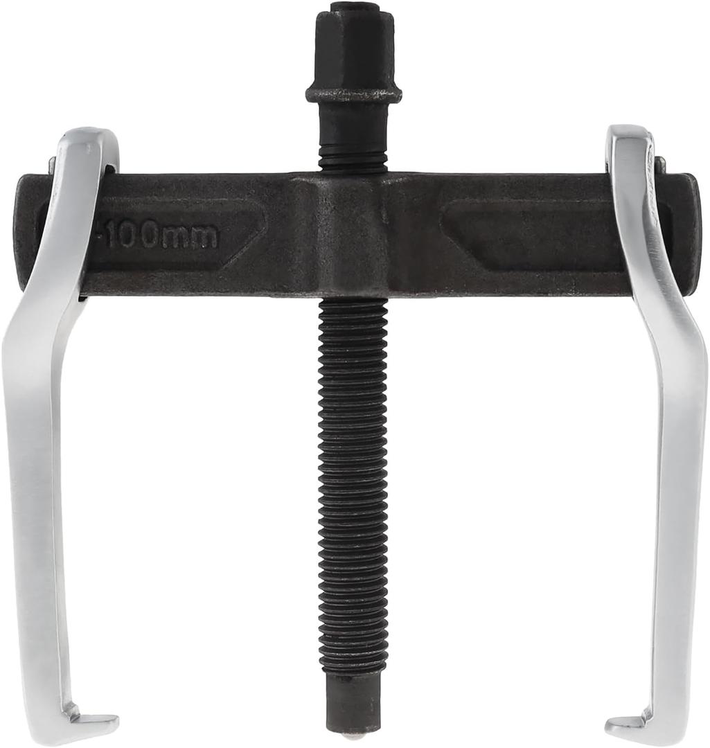 ChgImposs 4 Inch CR-V 2-Jaw Gear Puller, Adjustable Bearing Puller Gears, Reversible Removal Tool for External Internal Pulling, Single Hook Two Claws Puller Tool Separate Lifting Device