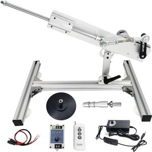 JQDML Reciprocating Cycle Linear Actuator Telescopic Motor 24V 160rpm High Torque 30lbs Stroke 30mm-150mm Adjustable,with Stand,Remote Controller,Suction Cup,Big End Connector(24V150mm160rpm)
