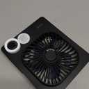 Desk Fan, 6.61''Ultra-thin 5000mAh Battery Powered Fan with Powerful Wind,100 Speeds Adjustable&Digital Display,Timer,Ultra-quiet Small Portable Fan for Bedroom,Office,Travel,Summer Essentials (Black)