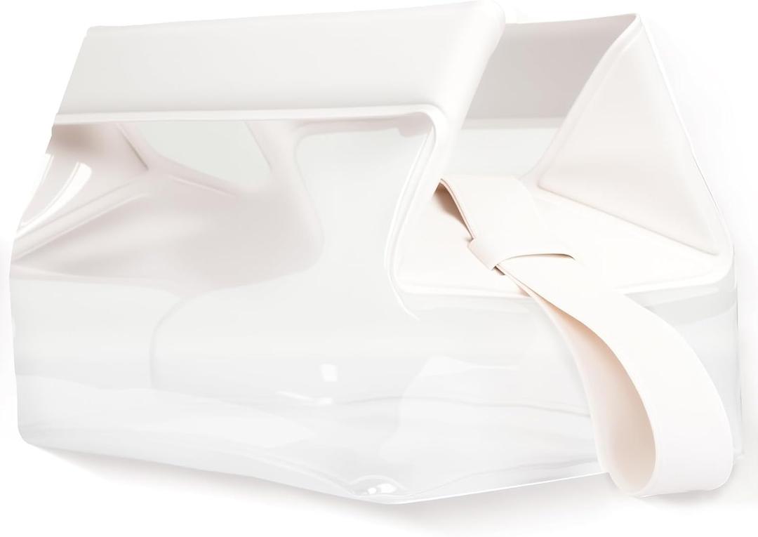 RAWILL Clear Toiletry Bag with Magnetic Closure, Toiletry Bags for Traveling Women,Small Makeup Pouch for Airplane, Vacation, Camping - 1Pc