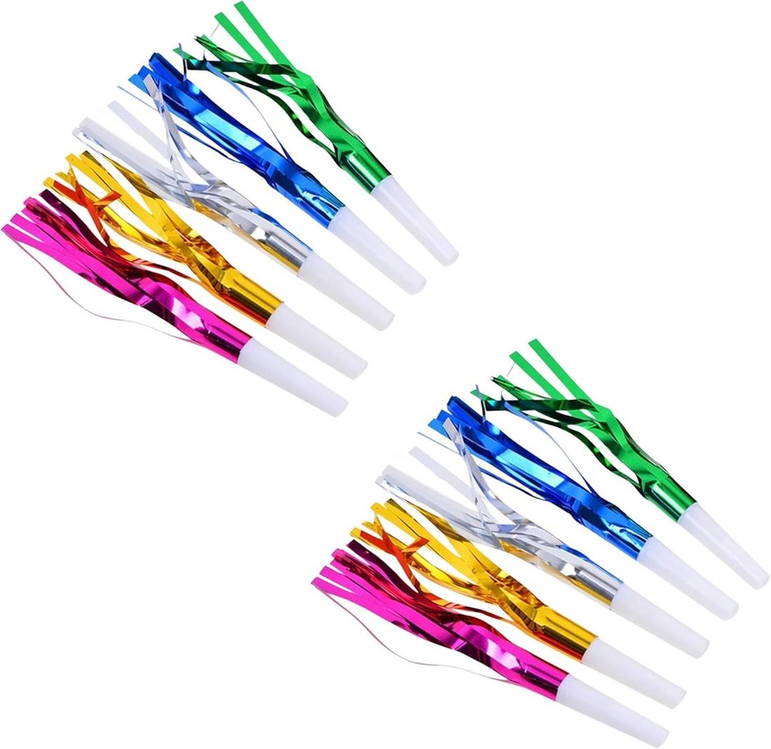 Party Blowouts Noisemakers Variety Pack  Fun Party Favors for Celebrations, Birthdays, Events & Gatherings  Assorted Designs & Colors