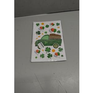 4 x 6 Pcs St Patricks Day Decorations Window Clings, Green Static Shamrock Window Stickers Reusable Spring Window Clings for Indoor Office School Home St Patricks Day Theme Party Decorations Supplies