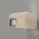 ESR for iPhone 15 Pro Case, MagSafe Silicone Case with Stand, Military-Grade Protection, Built-in Camera Stash Stand, Magnetic Phone Case for iPhone 15 Pro, Cloud Series, Light Tan