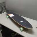 Retrospec Zed Pintail & Cruiser Longboard Adult Skateboard - 44in Bamboo & Canadian Maple Deck with ABEC-7 Bearings, 70mm PU Wheels for Commuting & Carving (Aqua Fishtail)