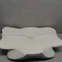 DONAMA Cervical Pillow for Neck and Shoulder,Contour Memory Foam Pillow,Ergonomic Neck Support Pillow for Side Back Stomach Sleepers with Pillowcase (Queen Size 24.8"Lx14.96"Wx5.51"H, White)