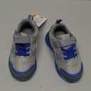 YESKIS Toddler Boys Light Up Shoes LED Flashing Lightweight Mesh Breathable Adorable Running Sneakers for Toddler Grey 6