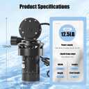 Automatic Utility Sink Pump 1/3 HP, 115V Under-Sink Mounted Heavy-Duty Pump for Gravity-Free Drainage, with Drainage Filter Screen, Integral Check Valve & Ball Valve for Laundry Room and Basement