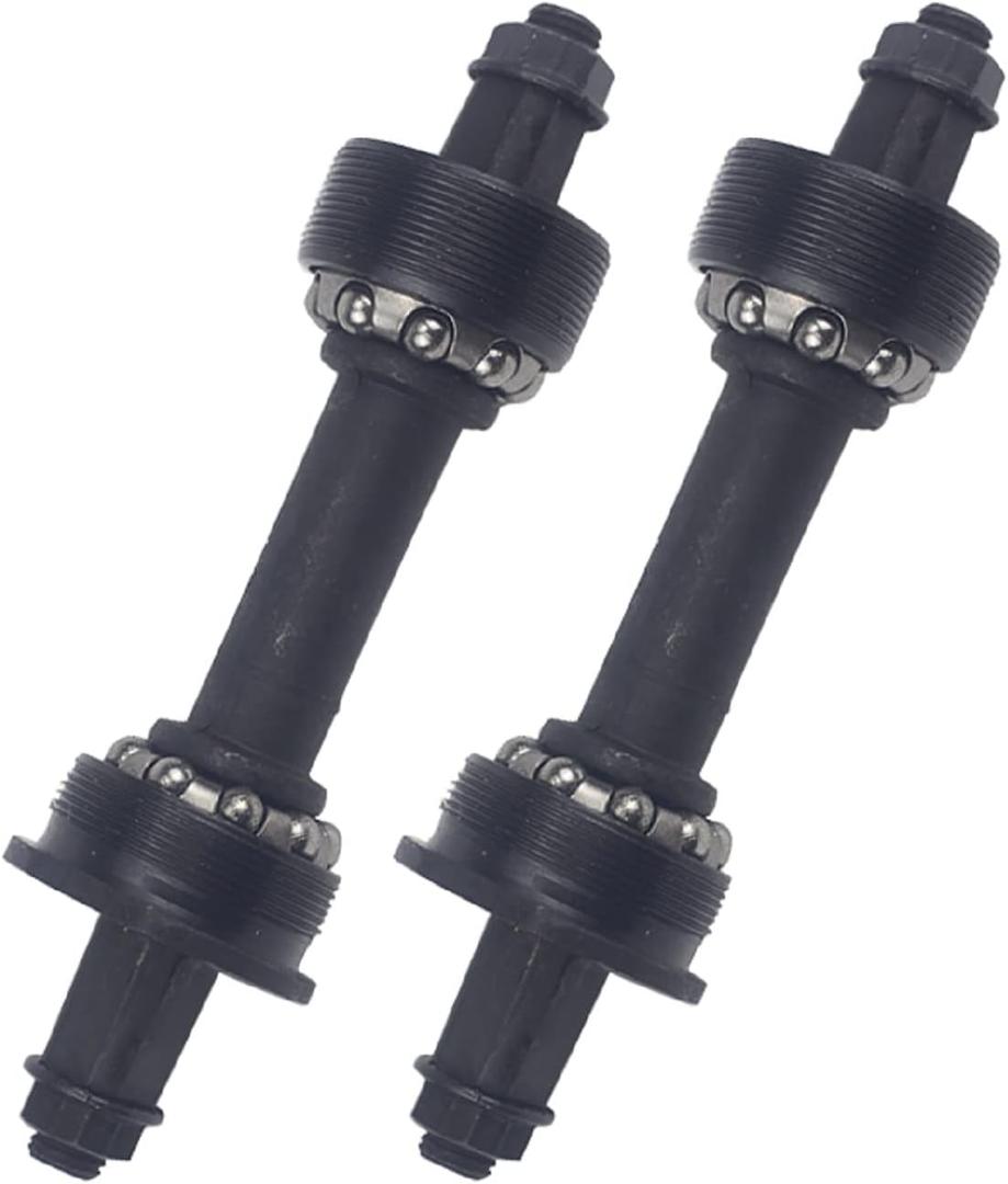Bike Bottom Brackets Set Steel Bicycle Shaft Axie Bottom Brackets Fixed Steel Crank Square Hole Bottom Bracket 3S/3T/3P/5S Cycling Bearing Cages for MTB Bikes