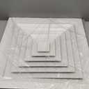 Repa Market 18" x 18" (Neck) Square Aluminum Ceiling Diffuser - Industrial 4 Way Supply Exhaust Ventilation, Air Conditioning - HVAC Horizontal Flow Duct Cover - Office Warehouse 24" x 24" (Outer)