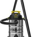 Stanley SL18117 Wet/Dry Vacuum, 8 Gallon, 4 Horsepower, 4.0 HP, Silver