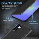 Galaxy A36 Flip Case for Samsung Galaxy A36 5G Case, Clear View Slim Fit Leather Cover for Samsung A36 Phone Case with Kickstand Rugged Heavy Duty Shockproof Bumper Shell (6.64 Inches, 2025) (Black)