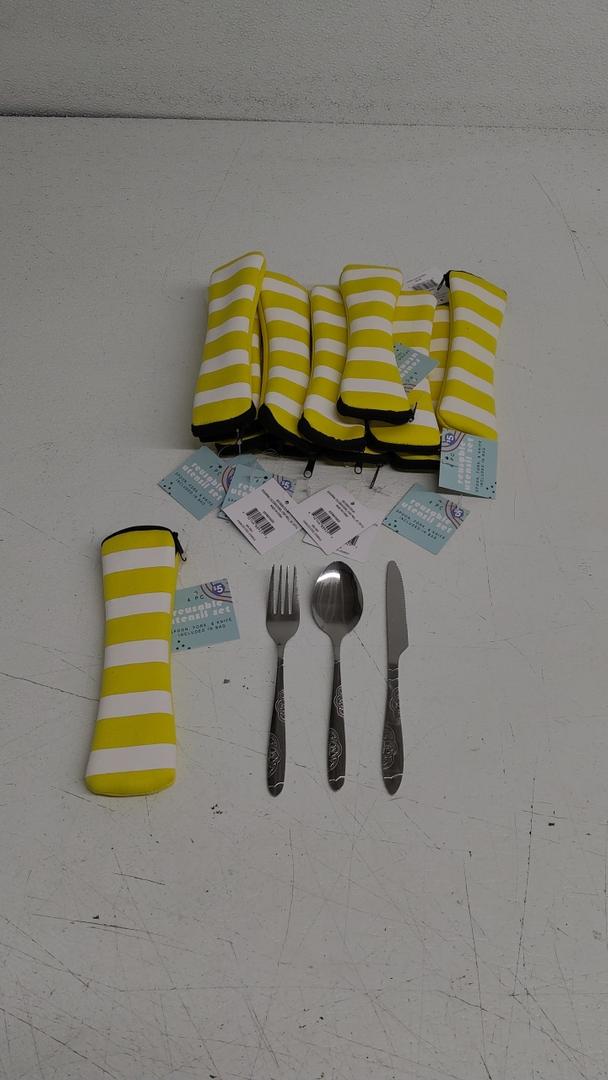 SEASONAL SELEBRATIONS FORT MILL SPOON FORK & KNIFE INCLUDED IN BAG 4PC 12pcs