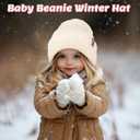 Bebila Baby Beanie Toddler Infant Winter Hats Knit Warm Caps for Boys Girls (6-36 Months, Beige+black+caramel)