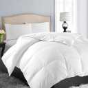 White Comforter Sets Queen Size Solid Color Bedding Comforters Cotton Women Men Soft White Quilts Cozy Adults Teens Modern Blankets Bedding 