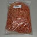 SHAOQINLIN 100 PCS Orange Bead Necklace, Orange Mardi Gras Beads, Halloween Necklaces, 30.5 Inch Party Beads Oval Beaded Necklace for Mardi Gras, Christmas, Halloween