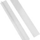 2 Pack Flexible Kitchen Stove Gap Covers, Silicone Gap Fillers Between Counter and Stovetop,Washer, Oven, Dryer, Easy to Wipe, Food grade silicone material (White,25in)