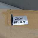Ziisee Industrial Floor Lamp with Glass Shade - Black, LED Bulbs, Foot Pedal Switch, Easy Assembly