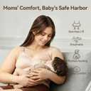 Nursing Bras for Breastfeeding Seamless Maternity Bra Wireless Pregnancy Sleep Bralette Natural Shape Support (M)