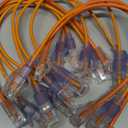 Cat6a Patch Cables 1ft (24 Pack) Slim, Cat6 Ethernet Patch Cable Pure Copper, Flexible Cat 6 Patch Cable 550MHZ 10G, Space-Saving Cat 6A Network Cables for Patch Panel, Orange