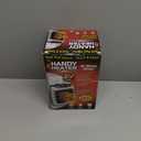 Ontel Handy Heater Turbo Wall Outlet Plug In Heater  Portable Indoor Ceramic Space Heater w/Adjustable Thermostat, 12-Hour Timer, Auto Shut Off, Quiet  Plug In Wall for Office, Bedroom, Camping